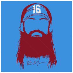 brandon marsh philly beard svg