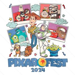 vintage disneyland pixar fest 2024 cartoon png