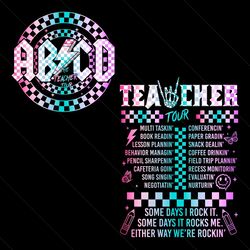 retro abcd the teacher tour png