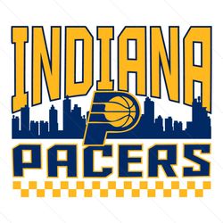 indiana pacers nba skyline svg