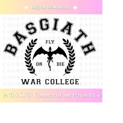 fourth wing inspired svg | basgiath war college  png | dragon riders quadrant |  rebecca yarros | cricut file | fantasy