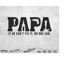 funny papa svg, fixer of things svg, papa tools svg, papa svg ,papa can fix it tool box svg, father&39s day svg png dxf