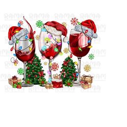 Christmas wine glasses png sublimation design download, Merry Christmas Png,happy new year png,christmas wine png,sublim