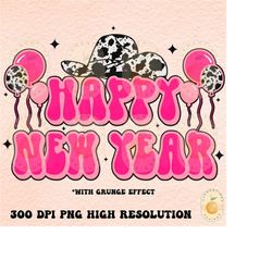 Happy New Year PNG-Western New Year png,Western Png,Cowgirl New Year png,Cowprint png,2023 png,Western 2023 png,Trendy p