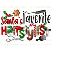 western santa&39s favorite hairstylist christmas png sublimation design,merry xmas png,favorite hairstylist png,happy ne