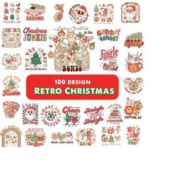 retro christmas png bundle, retro santa claus png, christmas shirt designs, groovy xmas sublimation png, christmas vibes