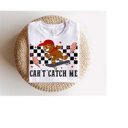 boys christmas png, can&39t catch me design, retro funny christmas sublimation, skateboarding gingerbread in cap, downlo