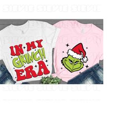 2 designs in my grich era svg png, christmas era svg merry gricmas png, retro pink christmas png, funny christmas png, c