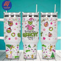 pink merry christmas 40 oz tumbler wrap, retro merry christmas 40oz tumbler digital design png, christmas movie tumbler