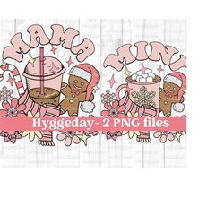 matching png, digital download, sublimation christmas, mama, mini, iced coffee, cocoa, set bundle, retro, vintage, cute,