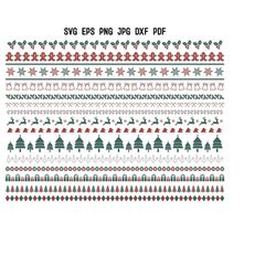 christmas borders svg | christmas svg | retro christmas svg | christmas decoration | christmas cut files | cricut | clip