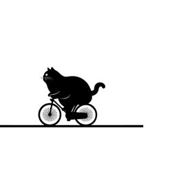 fat black cat svg, cat riding bike, be happy, black cat riding bicycle (svg, png, pdf) cat lover for t shirt, mug, gift