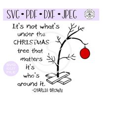 charlie brown&39s sad little christmas tree verse svg digital cut file for htv-vinyl-decal-diy-plotter-vinyl cutter- svg