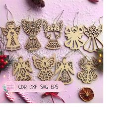 christmas 2023 laser cut, christmas laser cut files, christmas angels laser cut, angel christmas tree topper svg, laser