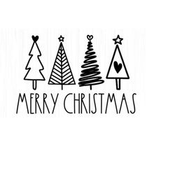 merry christmas 3 svg, christmas svg, digital cut file, winter svg, merry christmas png svg dxf, christmas tree svg, com