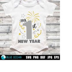 my first new year svg, new year&39s eve svg, baby 1st new year, first new year 2024 cut files