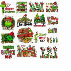 christmas png bundle, merry christmas png, merry grinchmas christmas png, santa claus png, bundle png, sublimation desig
