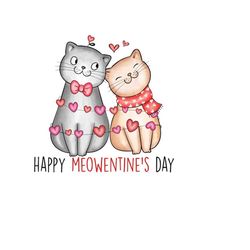 happy meowentine&39s day png-happy valentines day png, xoxo png, valentines sublimation,valentine png design,cat valenti