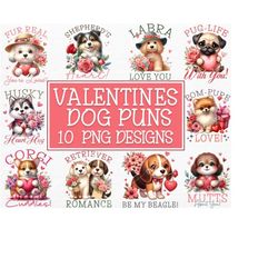 valentines day dog png sublimation bundle, valentines dog clipart stickers, love day png, funny sarcastic dog png