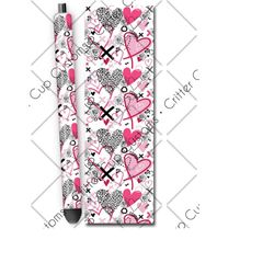 valentine&39s day pen wrap design &quot valentine&39s chaos&quot  epoxy pen wrap files digital download png