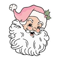 pink santa claus svg, vintage pink santa claus, retro pink santa claus, pink santa png, christmas png, christmas vintage