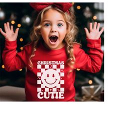 christmas cutie svg png, trendy christmas svg, kids christmas shirt, christmas svg, retro christmas svg, merry christmas