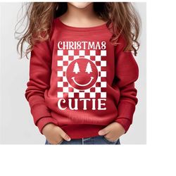 christmas cutie svg png, kids christmas shirt, christmas svg, retro christmas svg, merry christmas svg, trendy christmas