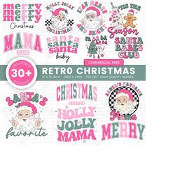 mega bundle png, mama png bundle, bundle sublimation, christmas png bundle, retro christmas png, downloadablepng, santa