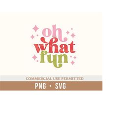 oh what fun svg png | merry christmas svg | retro christmas | sublimation | cricut svg files