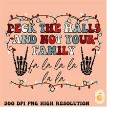 deck the halls png, happy holidays png, christmas sublimations, retro christmas png,rocknroll christmas png,holiday pn,