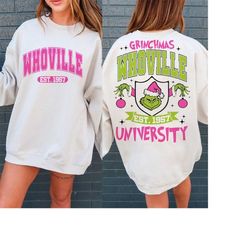 whoville university svg, whoville svg, christmas sublimation design, retro christmas png, christmas png, trendy christma