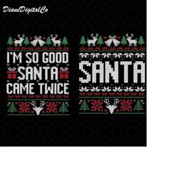 i&39m so good santa came twice png, santa claus png, retro santa christmas png, funny santa claus png, christmas santa p