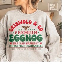 retro griswold co. eggnog, family christmas vacation png sublimation, retro christmas png, holiday sublimation, digital