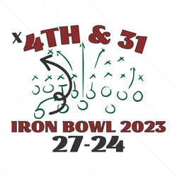 iron bowl 2023 alabama 27 auburn 24 svg