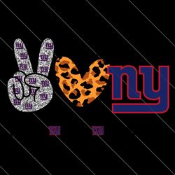 peace love new york giants svg cricut digital download