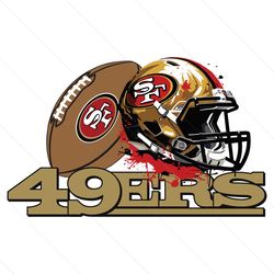 49ers football helmet svg cricut digital download
