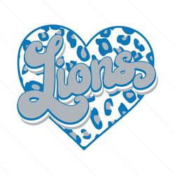 lions heart leopard svg digital download