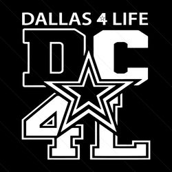 dc4l dallas cowboys for life svg digital download