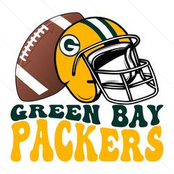 green bay packers helmet football svg digital download