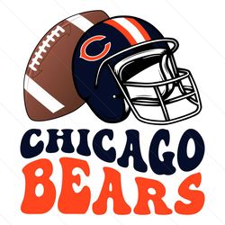 chicago bears football helmet svg digital download