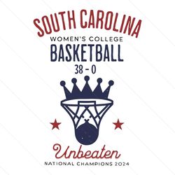south carolina gamecocks unbeater national champions svg, south carolina gamecocks svg, basketball logo svg