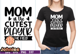 mom of the cutest baseball player design 44