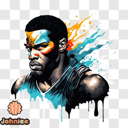 colorful basketball player illustration png design 88