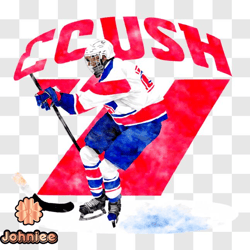 cush hockey team advertisement png design 119