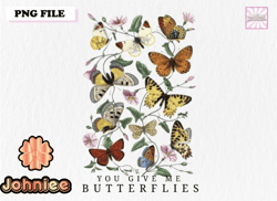 vintage butterflies png sublimation design 177