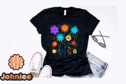 vintage flower novelty t shirt design design 184