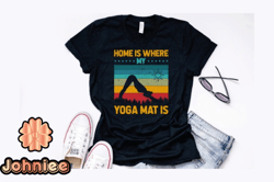 retro vintage yoga design design 191