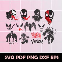 sale! venom svg, venom clip art, venom cut file, venom vector, venom png, venom eps, venom digital clipart, venom dxf