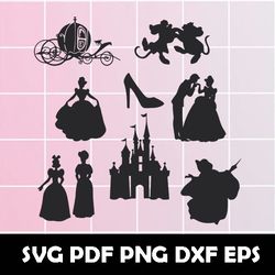 cinderella svg, cinderella dxf, cinderella eps, cinderella clipart, cinderella png, cinderella pdf, cinderella