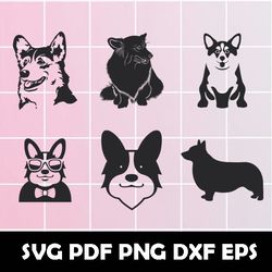 corgi dog svg, corgi dog png, corgi dog eps, corgi dog dxf, corgi dog clipart, corgi dog digital clipart, corgi dog